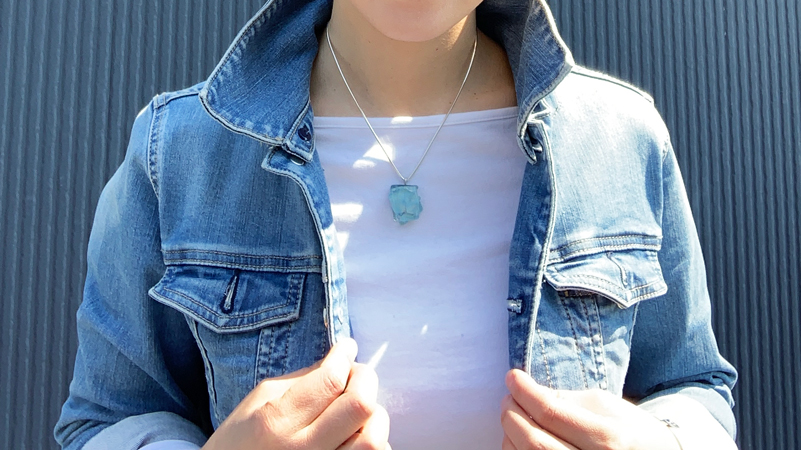 ガラス作家の1点ものガラスアクセサリー